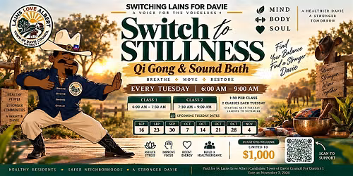 Switch to Stillness: Qi Gong & Sound Bath