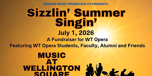 Sizzlin' Summer Singin' at Wellington Jazz