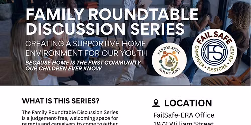 Supporting Youth Through Stress, Anxiety, and Behavior Challenges - FailSafe-ERA Family Roundtable 