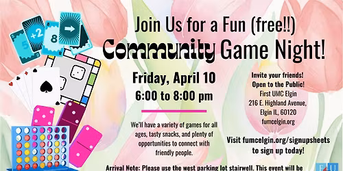 April Showers, Game Hour: Community Game Night