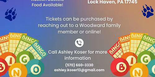 Woodward Elementary PTO Bingo