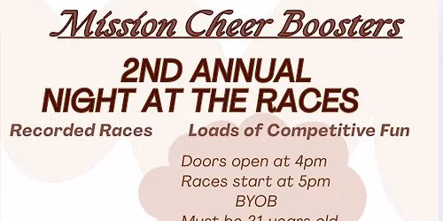 Mission Cheer Boosters 2nd Annual Night at the Races