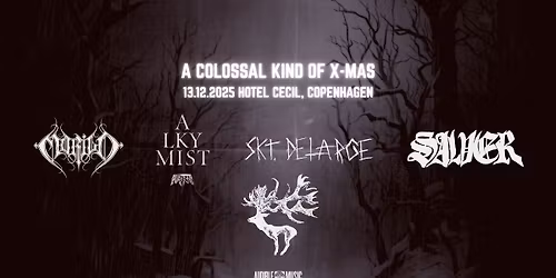 A Colossal Kind of X-Mas \u2013 Alkymist, Morild, Salver, Skt DeLarge | Hotel Cecil, K\u00f8benhavn