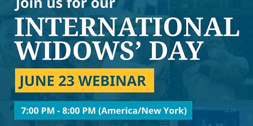 International Widows\u2019 Day Webinar 