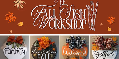 Fall Decor Sign Workshop