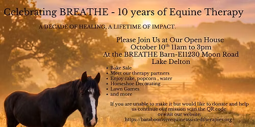 Celebrating BREATHE-10 years of Equine Therapy