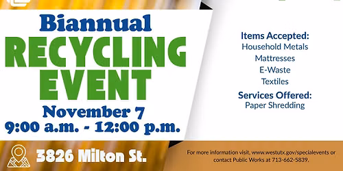 Biannual Recycling Event