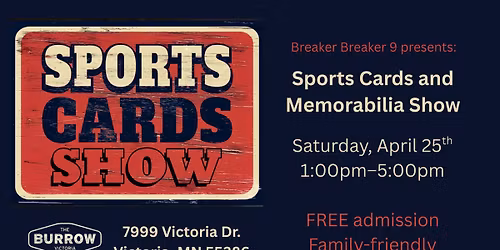 \ud83c\udfc8 Sports Cards & Memorabilia Show at The Burrow \u2013 Victoria \u26be