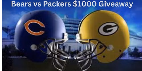 Bears vs Packers $1000 Giveaway