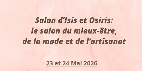 salon du mieux-\u00eatre,de la mode et de l'artisanat