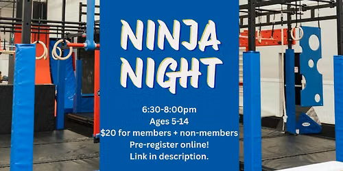 Ninja Night at Springfield Gymnastics Center!