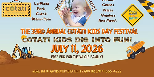 33rd Annual Cotati Kids Day Parade & Festival 