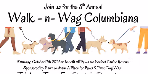 8th Annual Walk-N-Wag Columbiana 2026
