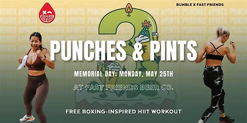 FREE Rumble Boxing x Fast Friends: Punches & Pints