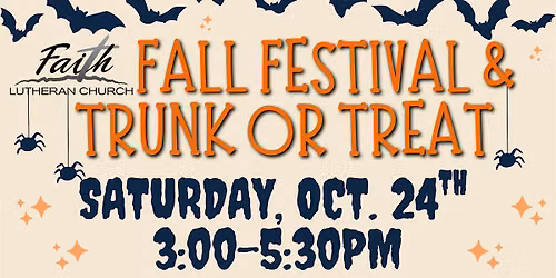 Fall Festival and Trunk or Treat
