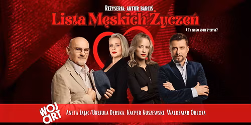 Spektakl Lista M\u0119skich \u017bycze\u0144 - 30.11.2025 Gdynia
