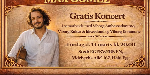 Gratis koncert med Max Gomez