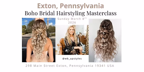 Exton, PA Bridal Hairstyling Masterclass