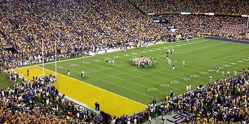 Parking LSU Tigers at Oklahoma Sooners Football