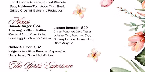 MOTHER'S DAY BRUNCH AT EBB & FLOW OVEANFRONT