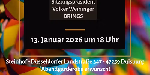Galasitzung der Prinzengarde der Stadt Duisburg