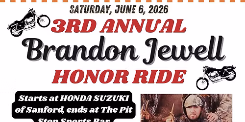 3rd Annual Brandon Jewell Honor Ride