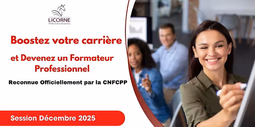 Devenez un Formateur Professionnel avec des Normes Internationales  !