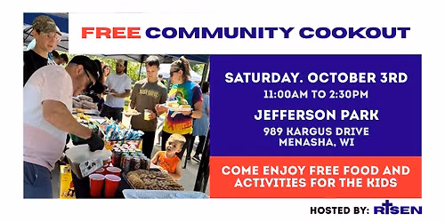 FREE | Menasha Community Cookout