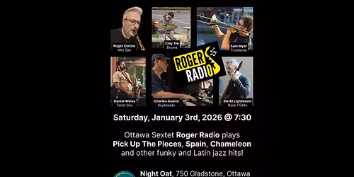 Roger Radio Plays Funk & Jazz at Night Oat!