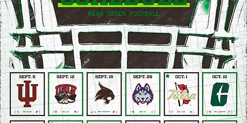 2026 North Texas Mean Green Football Season Tickets (Includes Tickets To All Regular Season Home Games)