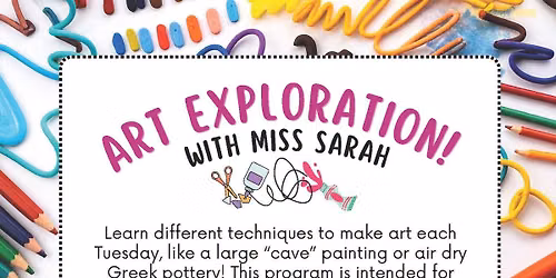 Art Exploration with Miss Sarah - Summer@RPL