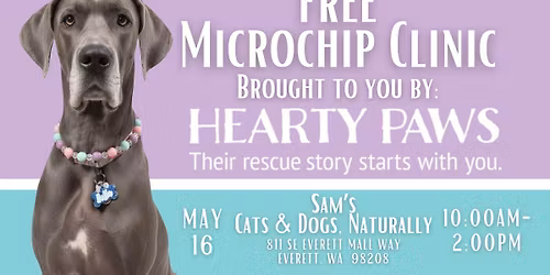 FREE Microchip Event at Sam's Cats & Dogs - Everett