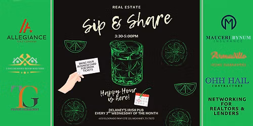 August Real Estate Sip & Share