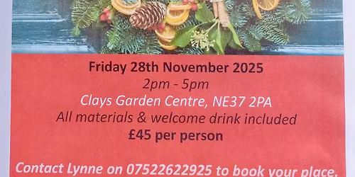 Christmas wreath workshop