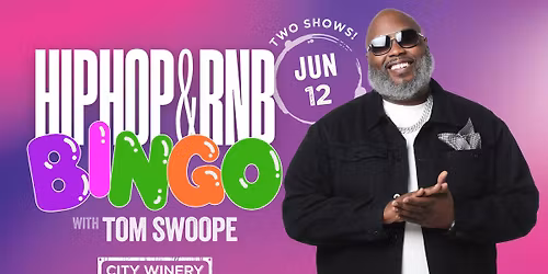 Hip Hop and R&B Bingo with Tom Swoope at City Winery STL