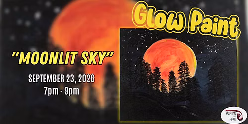 \ud83c\udf19 Glow Paint Night: Moonlit Sky
