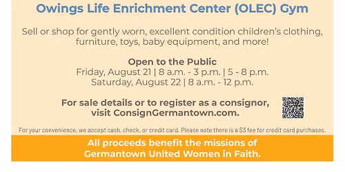 GUWF Fall\/Winter Children\u2019s Consignment Sale