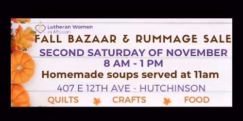 Fall Bazaar and Rummage Sale