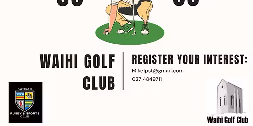 Katikati Rugby & Sports Club 4 Person Ambrose Golf Tournament \u26f3\ufe0f