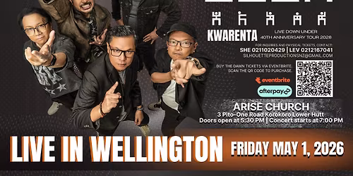 The Dawn: KWARENTA Live in Wellington \u2013 40th Anniversary Tour 2026