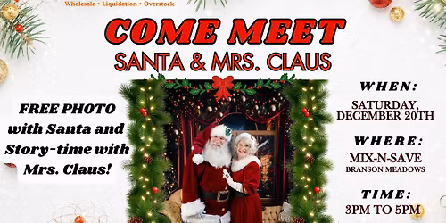 FREE PHOTO with Santa & Mrs. Claus