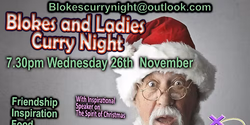Blokes and Ladies Curry night