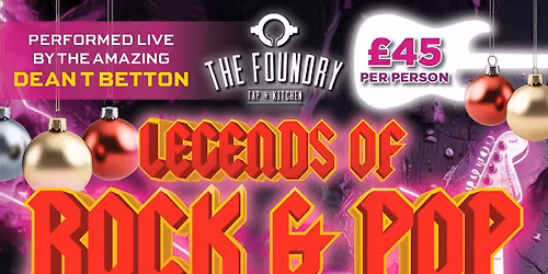 🎸🤘Legends of Rock & Pop Festive Party Night 🪩🎄