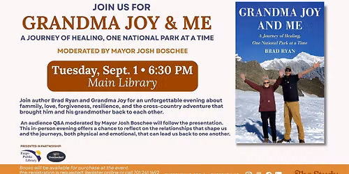 Author Talk: Brad Ryan "Grandma Joy and Me: A Journey of Healing, One National Park at a Time"