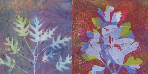 Culture Days | Gelli Plate Leaf Impressions
