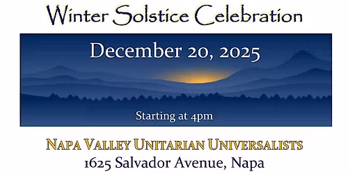 Winter Solstice at NVUU ~ Celebrate the Return of the Light!