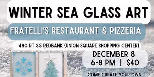 Winter Sea Glass Art