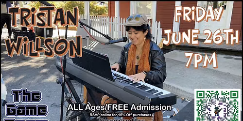 GAMES AND GROOVES: Live Music \u2013 Tristan Willson (Alt\/Pop)