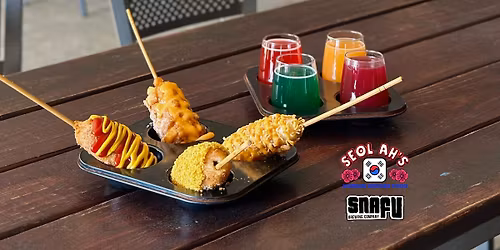 Seol Ah's Korean Corn Dogs @ Snafu Brewing Co! \ud83c\udf3d\ud83d\udc36