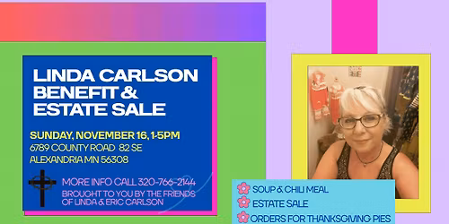 Linda Carlson Benefit & Estate Sale